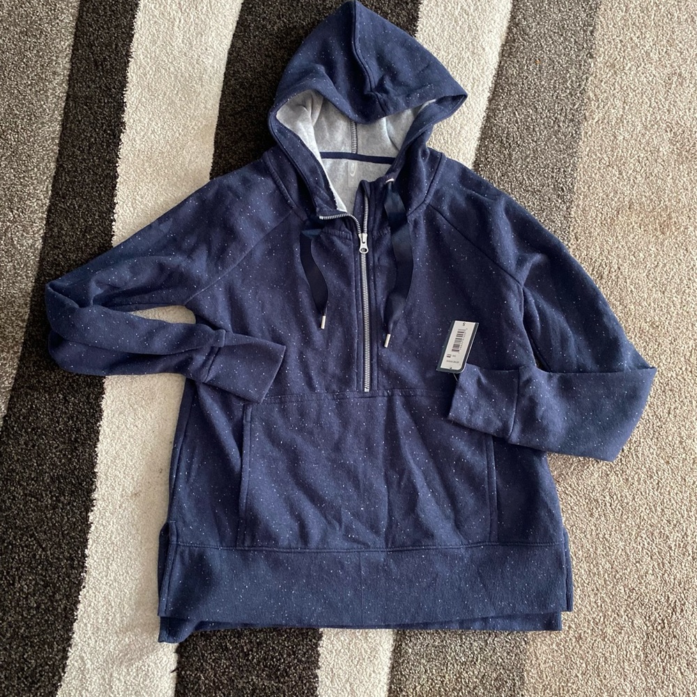 NWT Mta sport navy blue hoodie sweater size Small
